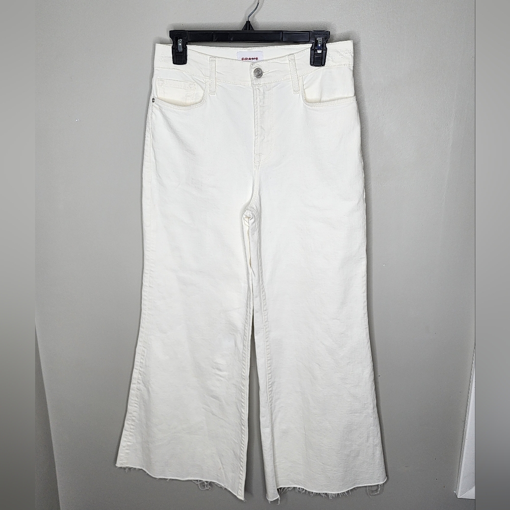 NWT Frame Le Palazzo Crop High-Rise Jeans